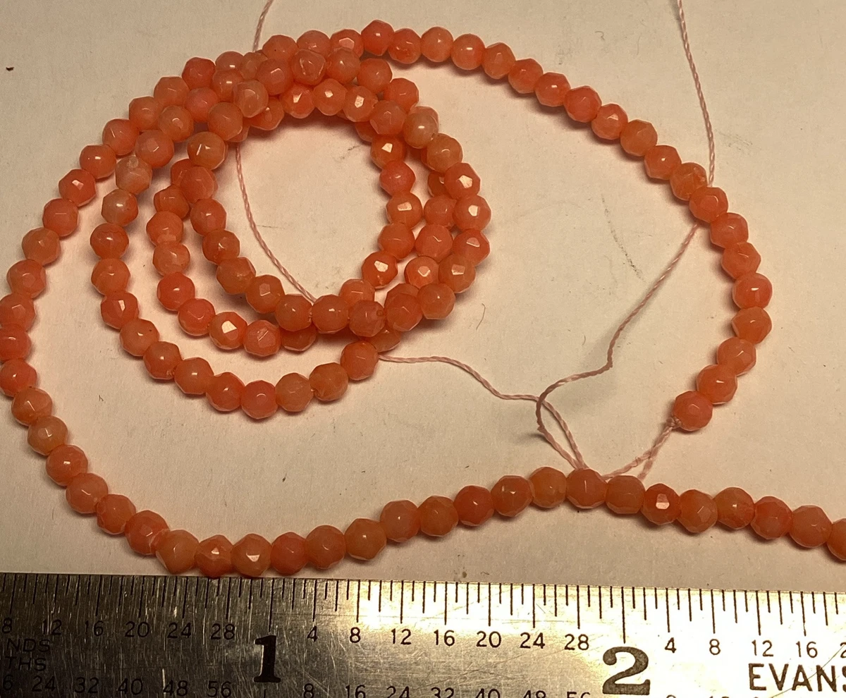 Cuentas Tubulares De Coral Naranja-rosa Natural: Joyería