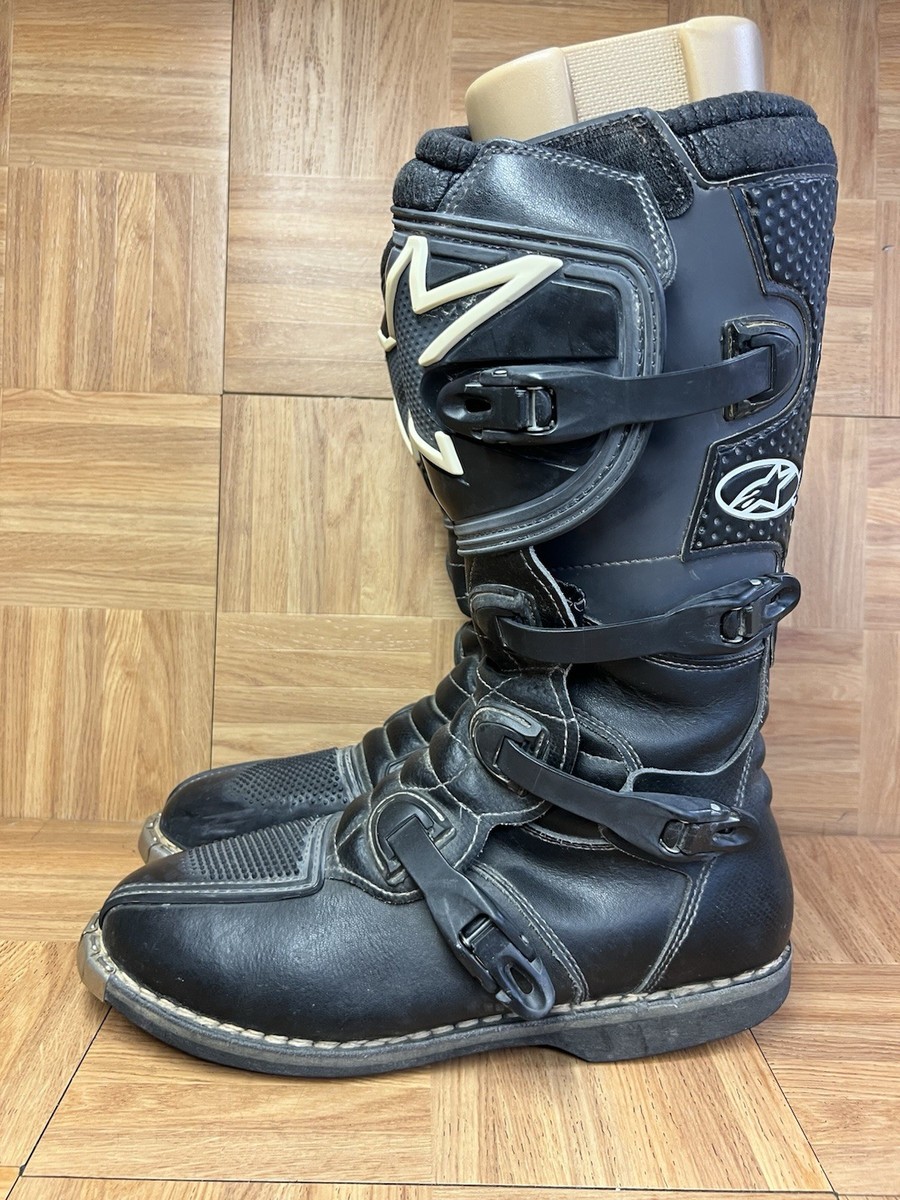 Sz 13 - Alpinestars Tech 4 Men's Motocross MX Off-Road Boots BLACK