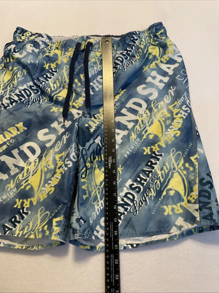 Landshark Premium Lager Co. Bañador Board Shorts Hombre Talla Grande 34 Vela Foto 2 de 4