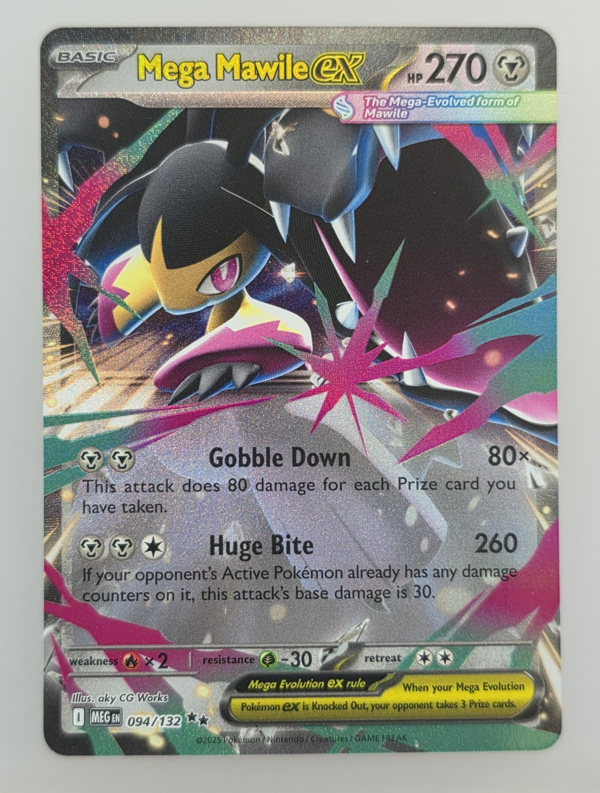 Mega Mawile ex 094/132 Me01: Mega Evolution Holo