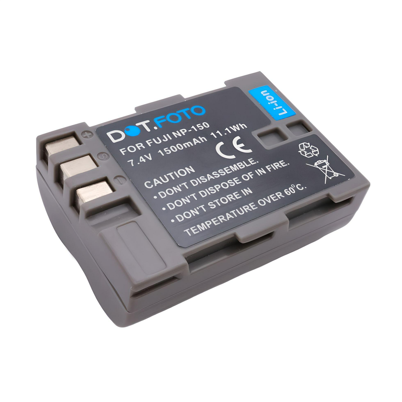 Battery for Fujifilm NP-150 - 1500mAh | FinePix S5 Pro & Fujifilm IS Pro