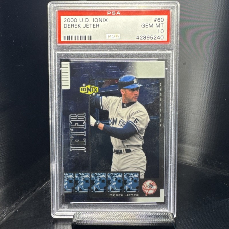 Derek Jeter PSA Yankees 2000 UD Ionix #60- ~ The Captain Mint PSA 10