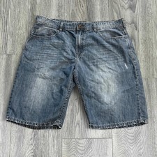 Vintage Y2K Buffalo David Bitton Driven Basic Straight Denim Shorts Mens Size 38