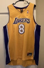Vintage Nike Los Angeles Lakers Kobe Bryant #8 Swingman NBA Jersey Men’s Sz 2XL
