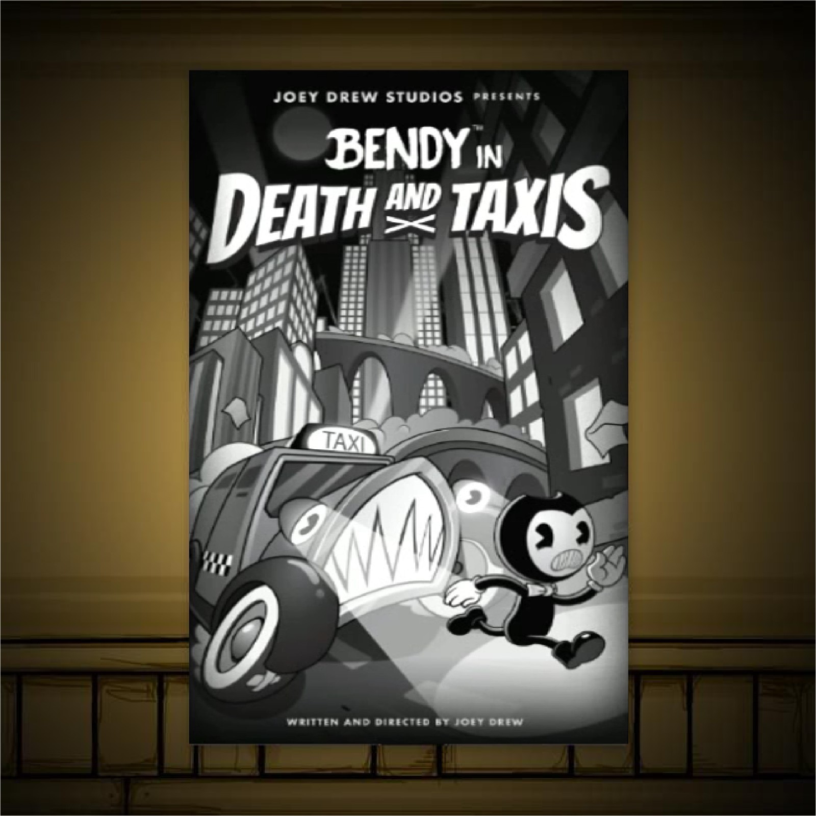 NEW ~ Bendy And The Ink Machine Series 2 Action Figure (Ink Bendy) + POSTERS