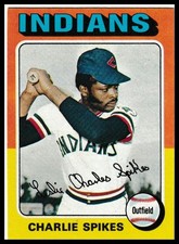 1975 Topps #135 Charlie Spikes Cleveland Indians