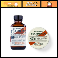 Beard Grooming Kit - Big Bourbon Scent, 2-Pack Bundle for Men, Beard Care Set