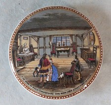 Victorian Prattware Pot Lid – The Room in Which Shakespeare Was Born