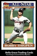 1991 Topps Bobby Thigpen #396 Chicago White Sox AL All Star MLB Baseball