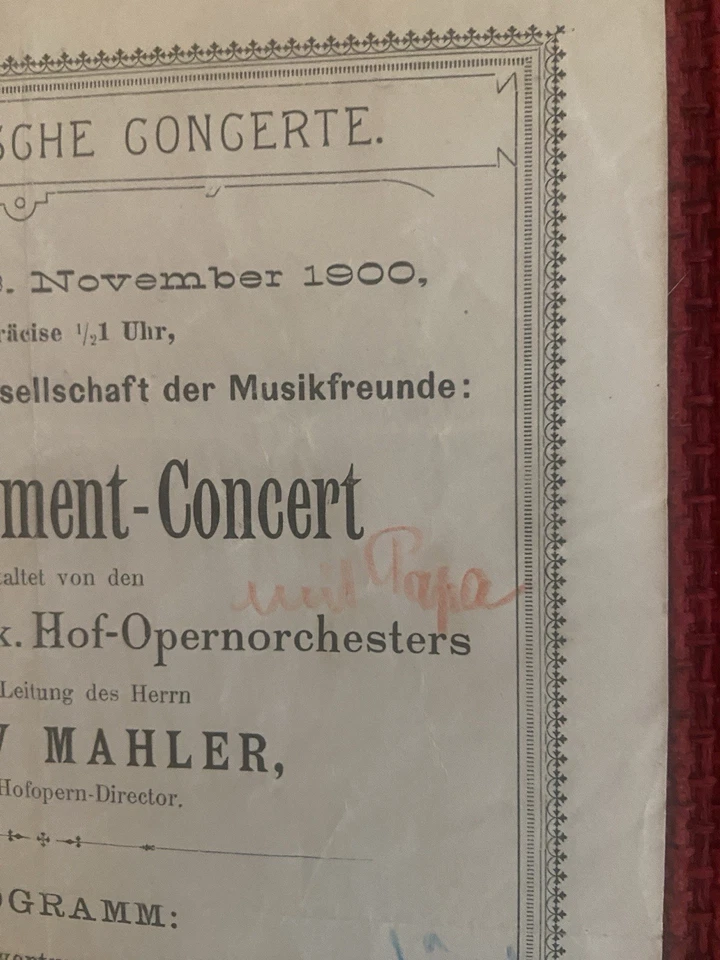 GUSTAV MAHLER conducting MAHLER Symphony no 1 Vienna Philharmonic Concert 1900 - Bild 3 von 4