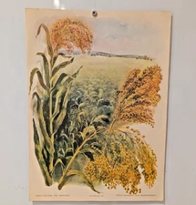 Ukrainian Folk Poster 1986 - Soviet USSR - Millet - Interior Design Wall Art