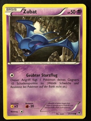 Pokemon Zubat 31/119 Phantomkräfte Common DE NM