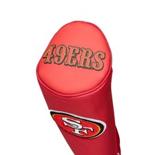 NFL Golf Driver Headcover- San Francisco 49ers, Red with Logo