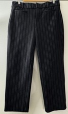 Liverpool Los Angeles Holly Pinstriped Pants Welt Pocket Trouser Pants Navy Blue