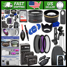 Canon EOS Rebel Camera Accessory Kit with Batteries, Filters Backpack