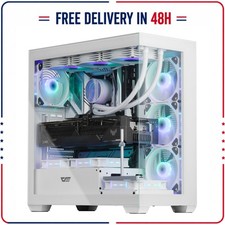 darkFlash DS900 ATX Mid-Tower PC Case, 4 PWM ARGB Fans, Dual Tempered Glass,