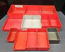 12pc Lista / Vidmar Storage Bins Cabinet Parts Organizer 6"x6"3" Machinist 