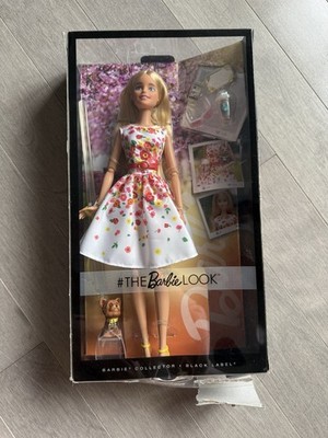 SEE AD The Barbie Look Doll 2016 Floral Dress Dog Black Label Mattel NRFB