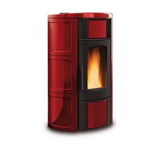 TERMOSTUFA A PELLET EXTRAFLAME ISIDE IDRO 5.0.16 BORDEAUX