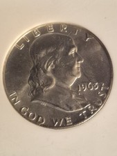 1963-D Franklin Silver Half Dollar 50C - Brilliant Uncirculated - Sharp Bell...
