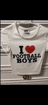 I Love Football Boys Crop Top