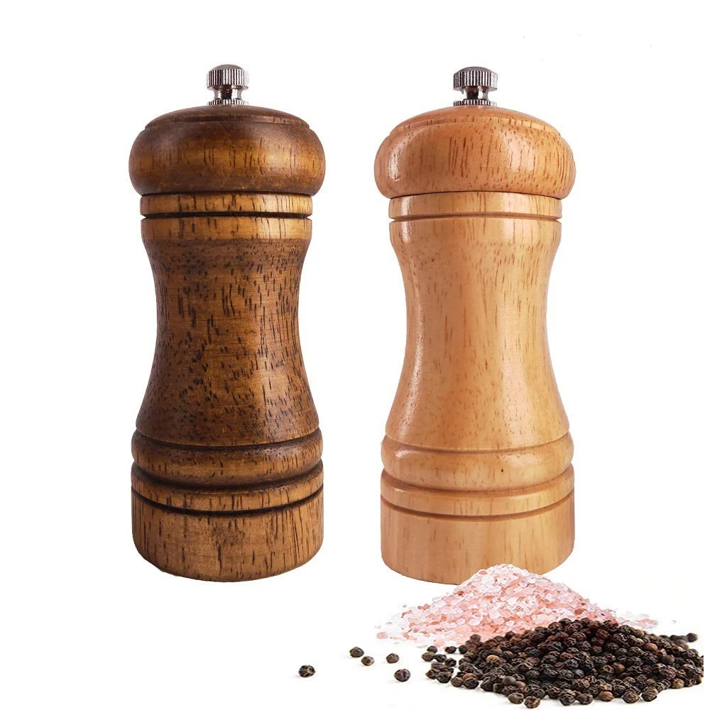 Salt and Pepper Grinders Set,Manual Wooden Salt and Pepper Mills Shakers, Cer...
Opens in a new wind