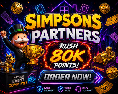  Simpsons Partners Events Full Carry 80k Monopoly- partner Go  