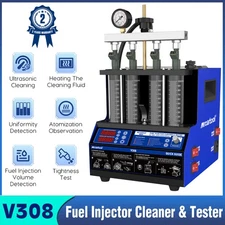 Ultrasonic Fuel Injector Cleaner Machine Gasoline Fuel Injector Tester & Cleaner
