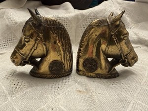 Vintage Horse Head Pock  Metal Horse Head Salt & Pepper Shakers! Florida!