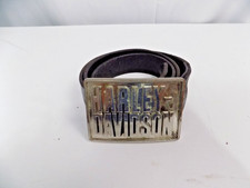 Harley Davidson Metal Belt Buckle 2015 With Leather Belt Flame Design