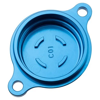 Tusk Aluminum Oil Filter Cover Blue C01 - Изображение 2 из 2