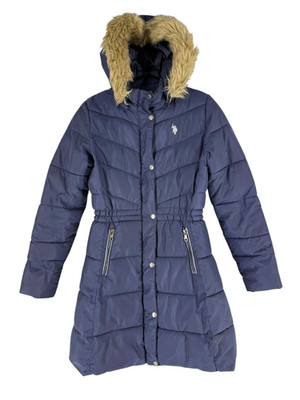 U.S.Polo Assn. Damen Hohe Qualität mit Kapuze JACKE MANTEL GRÖSSE S