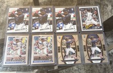 Ronald Acuna Braves 2018 Lot of 8 Rookie Cards Panini Optic + Select + Prestige