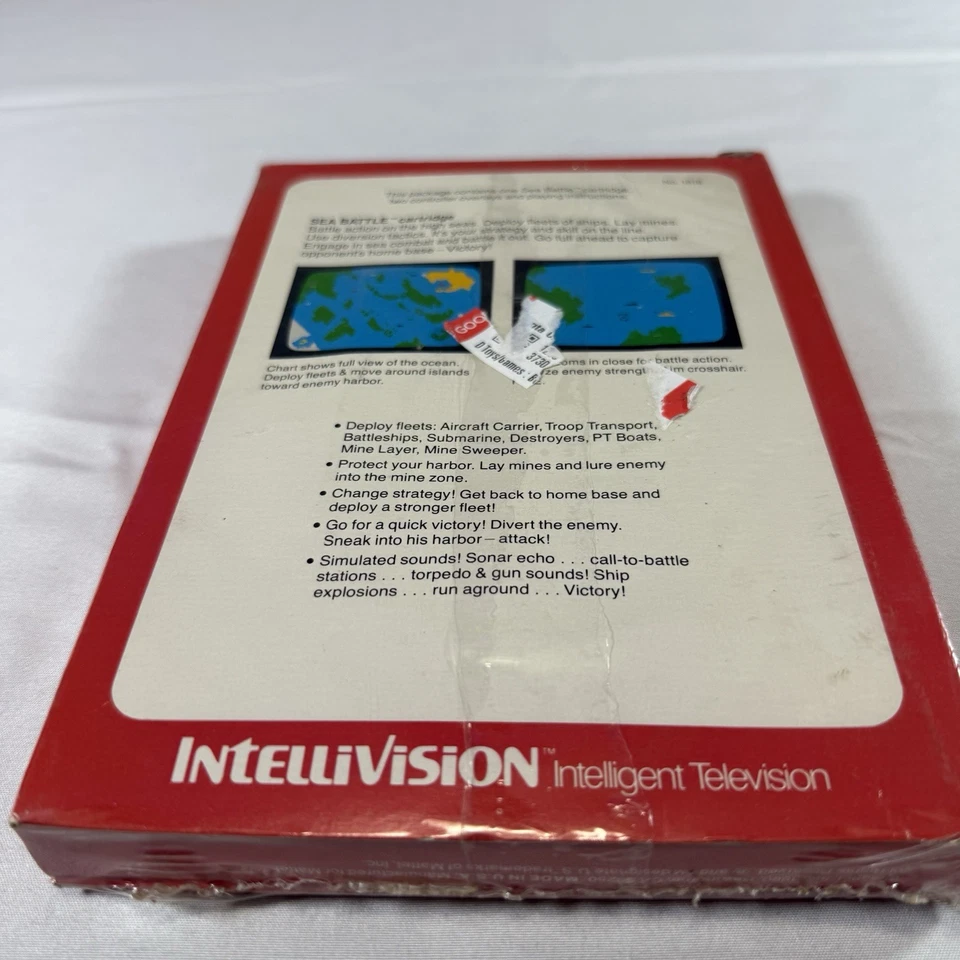 Intellivision Sea Battle New In Box Sealed Never Been Opened Vintage Game - Image 3 of 4