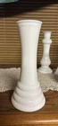 Bundle of 4 vintage white milk glass bud vases 8” 6” EO Brody, Randall nostalgic