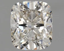Cert. GIA 1.59 CT Cushion Cut Natural Mined Diamond Loose J color VVS2 clarity