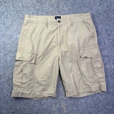 Levi Strauss Co Cargo Shorts Mens Size 36 Tan 9" Inseam Cotton Pockets Utility