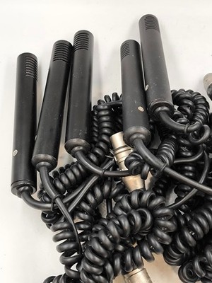 LOT OF 5 Compact Electret Condenser Various Brands Models Microphone For Parts