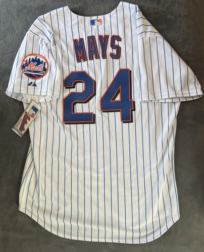 Willie Mays New York Mets Authentic Jersey Size 48 Mays Estate COA