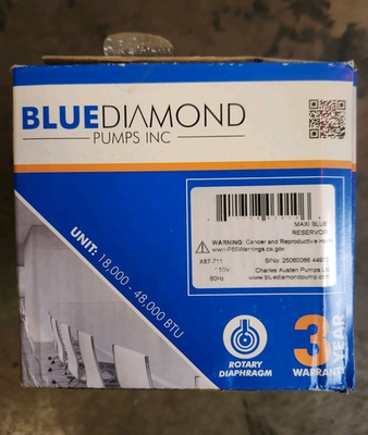 #ad #ad X87 711 Blue Diamond Maxi Blue condensate pump. 4 available NIB 115V $129.99