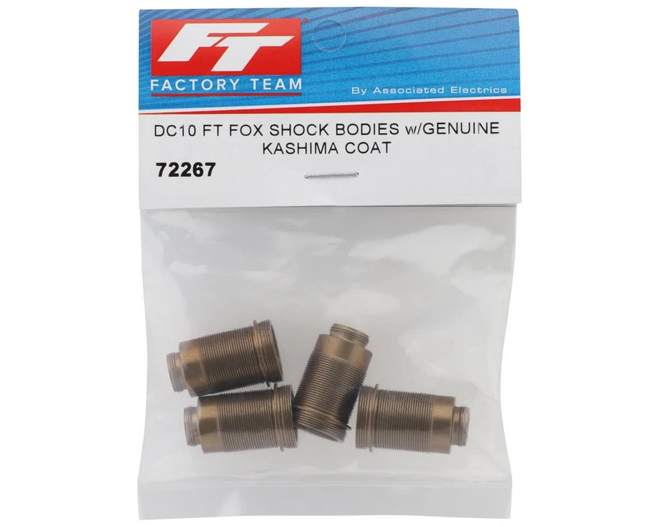 Team Associated DC10 Factory Team FOX Kashima Coated Shock Bodies (4) [ASC72267] - Image 2 of 2