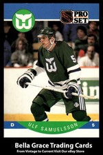 1990-91 Pro Set Ulf Samuelsson #109 Hartford Whalers NHL Hockey 