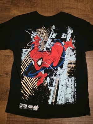 Huf x Marvel Spider-Man Graphic T-shirt Men Black Short Sleeve