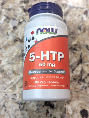 Now Foods 5-HTP 50mg Neurotransmitter Support 90 capsules exp: 12/2029