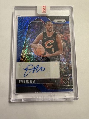 2024-25 Panini Prizm - Signatures Evan Mobley 1st Off the Line /25 Blue Sealed