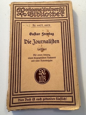 Reclam UB Nr. 6603-04 - Freytag - Die Journalisten