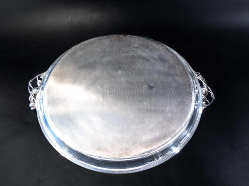 Vintage versilberte Apfel Endstück Teekanne und Tablett von Wilcox IS - Bild 8 von 10