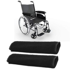 AHIER Wheelchair Armrest Pads, 2PCS Sheepskin Fleece Wheelchair Armrest Cover...