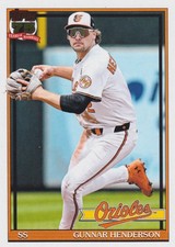 2026 Topps Gunnar Henderson 1991 Topps Baseball 35th Anniversary Orioles