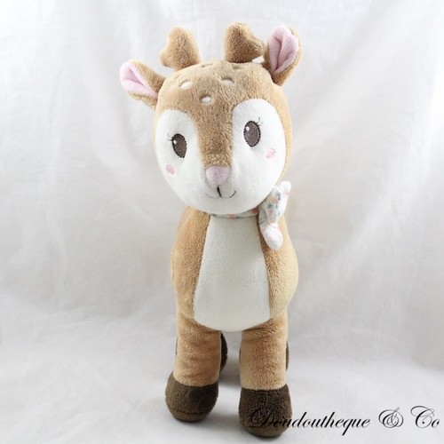 Doudou Peluche Biche Lilliputiens – Façon Baby Tex, Marron Et Rose